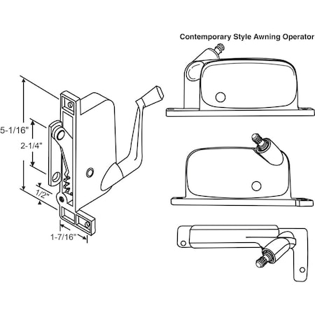 Strybuc Awning Operator Mill 41-234P D